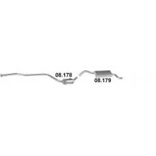 Труба приемная + глушитель Ford Fiesta Courier 1.3 Бензин Фургон (1995 - 1998) артикул 08.178 + 08.179 Polmostrow